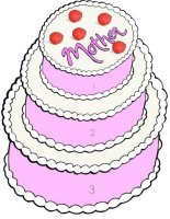 Printable Mothers Day Cakes Small, Medium and Large Puzzle