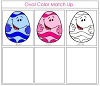Oval color match up game