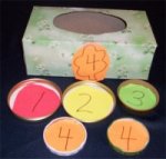Preschool Fall Theme Number Match Up Game for October