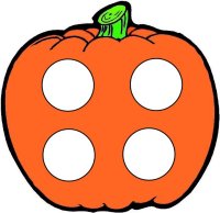Preschool Pumpkin theme Color Game for October