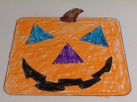 Preschool Pumpkin theme – October Craft Square Pumpkin