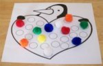 Penguin color activitiy to teach children their colors