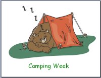 Preschool Camping Theme Poster
