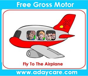 Preschool Transportation Theme Gross Motor Airplane