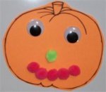 Preschool Pumpkin Face October Activity
