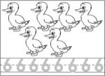 Six Ducks – Trace The Number 6