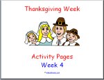 Thanksgiving Theme Preschool Curriculum Activity Pages!!