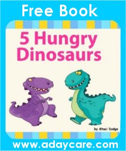 5 Five Hungry Dinosaurs Story Book