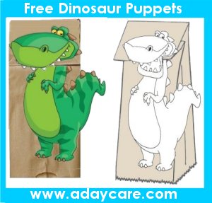 Dinosaur Craft Puppets
