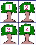 Preschool October Tree Theme Game Number Match Up