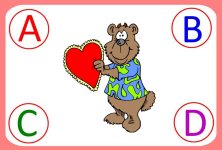 Valentine Day Theme PreReading Skills Letters ABCD